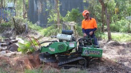 Grinder in Action